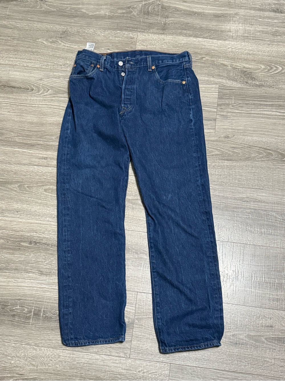 Levi Men's Dark Blue Straight-Leg Jeans